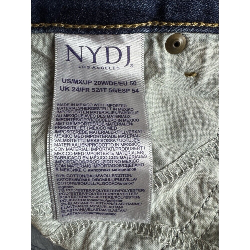NYDJ Not Your Daughter Jeans Womens Size 20 Marilyn Straight Cropped Cuffed NWT - Picture 6 of 9